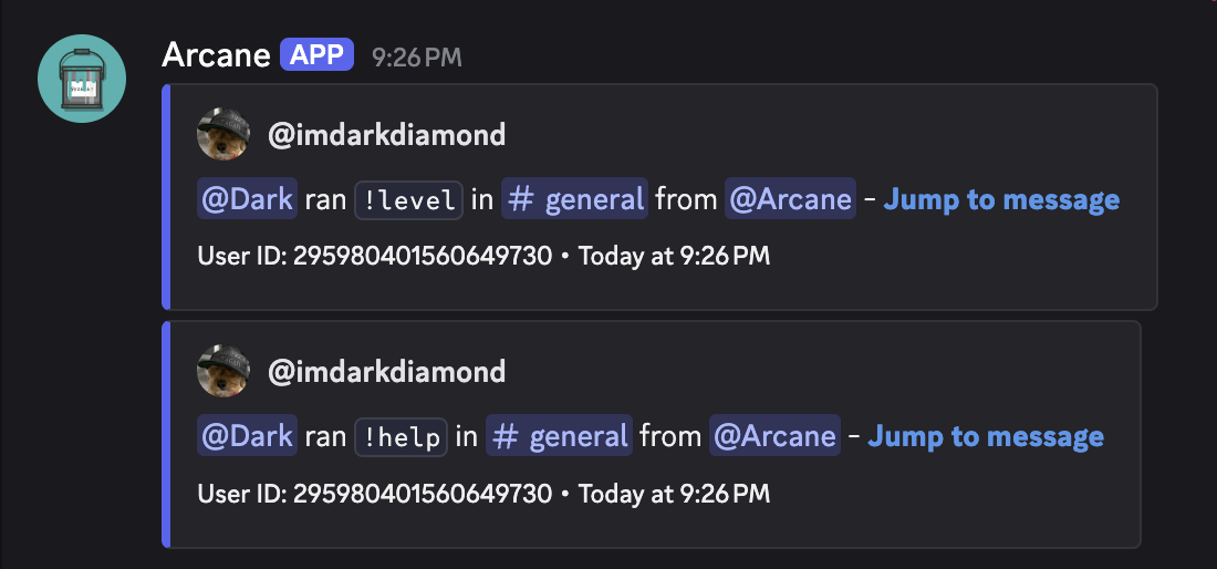 Command logs