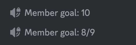 Goal counters